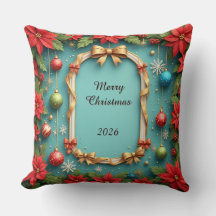 Weihnachtsrahmen mit Poinsettias