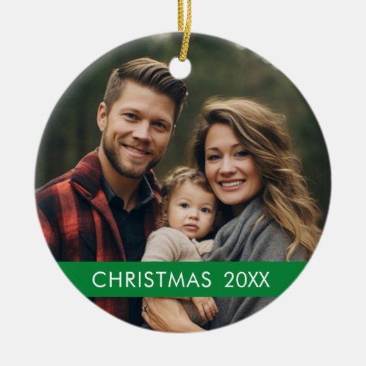 Weihnachtsrahmen - Modern Keramik Ornament (Vorne)