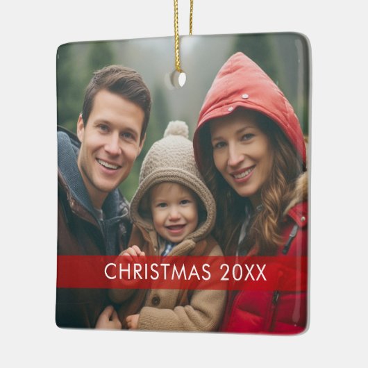 Weihnachtsrahmen - Modern Keramikornament (Links)