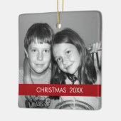 Weihnachtsrahmen - Modern Keramikornament (Links)