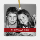 Weihnachtsrahmen - Modern Keramikornament (Vorderseite)