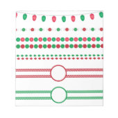 Weihnachtsrahmen Notizblock (Vorderseite)