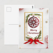 Weihnachtsrahmen Postkarte (Vorne/Hinten)