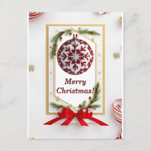 Weihnachtsrahmen Postkarte
