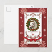 Weihnachtsrahmen Postkarte (Vorne/Hinten)