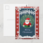 Weihnachtsrahmen Postkarte (Vorne/Hinten)