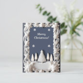 Weihnachtsrahmen Postkarte (Stehend Vorderseite)