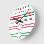 Weihnachtsrahmen Runde Wanduhr (Winkel)