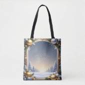 Weihnachtsrahmen Totbeutel Tasche (Vorderseite)