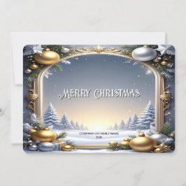 Weihnachtsrahmen-Urlaubskarte Feiertagskarte