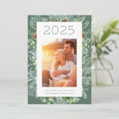 Weihnachtsrahmen Weihnachts-Neujahrskarte Feiertagskarte (Stehend Vorderseite)