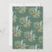 Weihnachtsrahmen Weihnachts-Neujahrskarte Feiertagskarte (Rückseite)