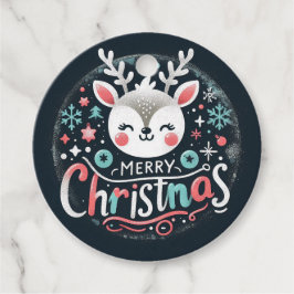Weihnachtsraindeer Favor Tags Geschenkanhänger