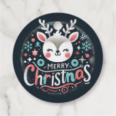 Weihnachtsraindeer Favor Tags Geschenkanhänger (Rückseite)