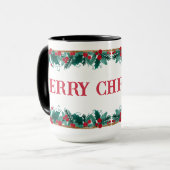 Weihnachtsrand mit Text Tasse (Vorderseite Links)
