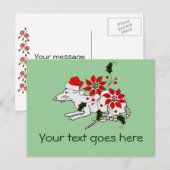 WeihnachtsRat Feiertagspostkarte (Vorne/Hinten)