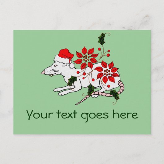 WeihnachtsRat Feiertagspostkarte (Vorderseite)