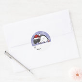 WeihnachtsRat Geschenkartikel Tags Runder Aufkleber (Umschlag)