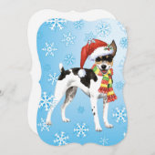 Weihnachtsrat Terrier Feiertagskarte (Vorne/Hinten)