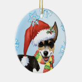 Weihnachtsrat Terrier Keramik Ornament (Rechts)