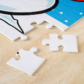 Weihnachtsrätsel des Kindes mit niedlichem Winters Puzzle (Seite)