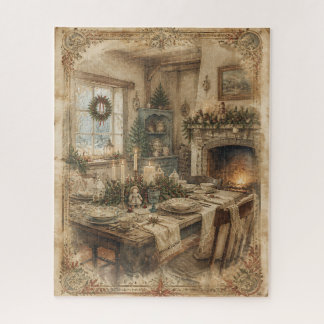 Weihnachtsrätsel im Vintage-Stil Puzzle
