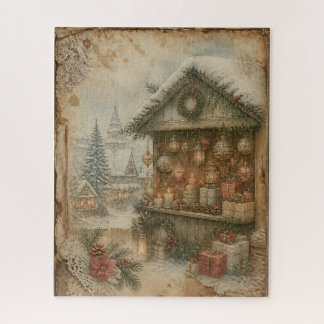 Weihnachtsrätsel im Vintage-Stil Puzzle