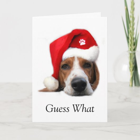 Weihnachtsratte Was Feiertagskarte (Vorderseite)