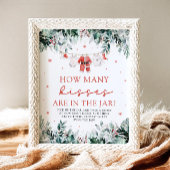 Weihnachtsratte Wie viele Kisses Kinderdusche Poster