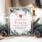 Weihnachtsratte Wie viele Kisses Kinderdusche Poster