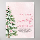 Weihnachtsratte Wie viele Snowballs Babydusche Poster (Vorne)