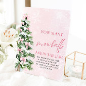 Weihnachtsratte Wie viele Snowballs Babydusche Sockelschild