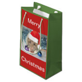 Weihnachtsratten-Geschenktasche Kleine Geschenktüte (Rückseite Schrägansicht)