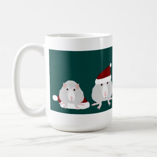 Weihnachtsratten-Tasse Kaffeetasse (Links)