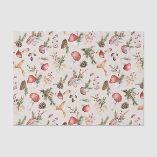 Weihnachtsräume im Wasser Rustikaler Wald Seidenpapier (Vorderseite)