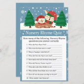 Weihnachtsrebe Kinderzimmer Rhyme Quiz Kinderdusch (Vorne/Hinten)