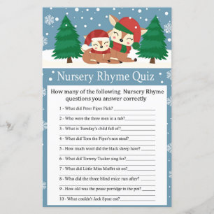 Weihnachtsrebe Kinderzimmer Rhyme Quiz Kinderdusch