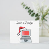 Weihnachtsrechner Feiertagspostkarte (Stehend Vorderseite)