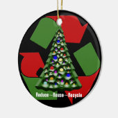 Weihnachtsrecycling Keramik Ornament (Links)