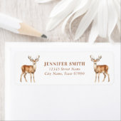 Weihnachtsredeers-Rücksendeadressen-Aufkleber (Insitu)