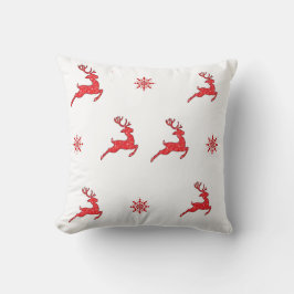 Weihnachtsredeers Throw Pillow Kriyas Collection Kissen
