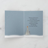 Weihnachtsreder im Winter-Tal-Wald Feiertagskarte (Innenseite)