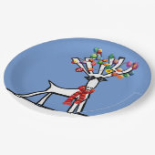 Weihnachtsreder mit Bauchnische Pappteller (Schrägansicht)