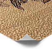 Weihnachtsregal Siamese Cat, Xmas Santa Kitten Poster (Ecke)