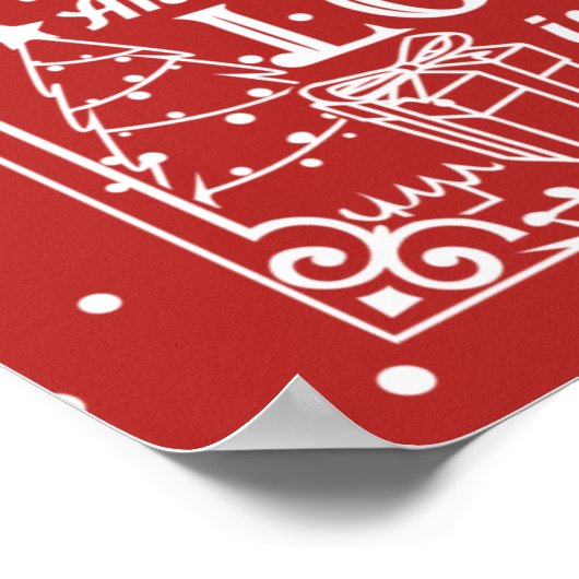 Weihnachtsregeln Poster (Ecke)