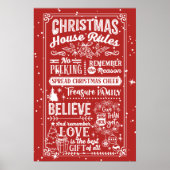 Weihnachtsregeln Poster (Vorne)