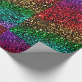 Weihnachtsregenbogen-Glitzer-Verpackungs-Papier Geschenkpapier (Ecke)