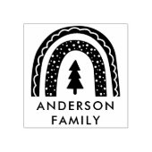 Weihnachtsregenbogen Gummistempel (Prägung)