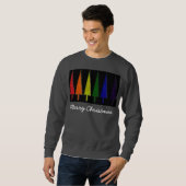 Weihnachtsregenbogen Sweatshirt (Vorne ganz)