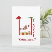 Weihnachtsreihe 08 feiertagskarte (Stehend Vorderseite)